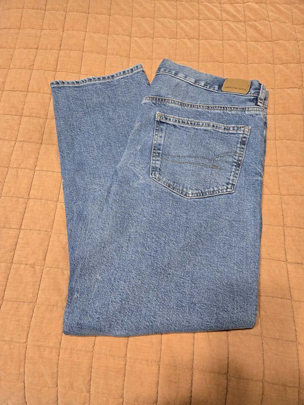 American Eagle Outfitters Light Blue Straight Leg Jeans